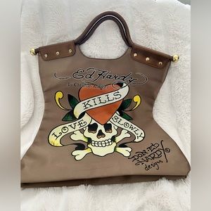 Ed Hardy brown bag